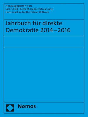 cover image of Jahrbuch für direkte Demokratie 2014-2016